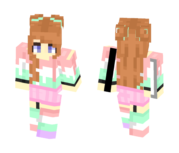 ♦Melting Icecream♦ - Female Minecraft Skins - image 1