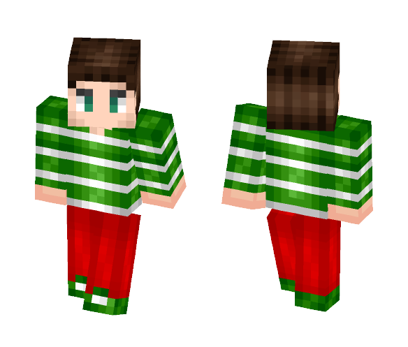 Striped pyjama's - Male Minecraft Skins - image 1