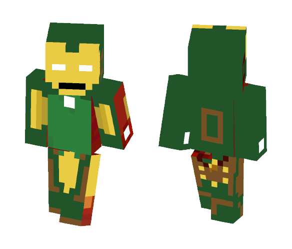 Green Iron-Man (Marvel) - Comics Minecraft Skins - image 1