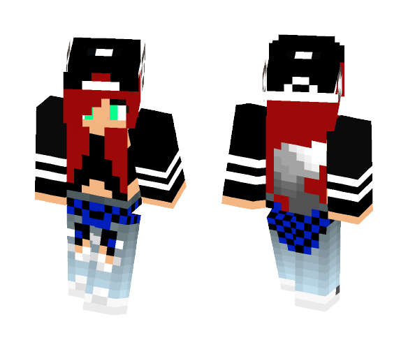 Hipster chick - Female Minecraft Skins - image 1