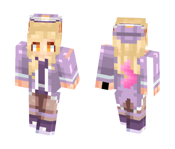 Ahri Popstar 3 pixel arms - Female Minecraft Skins - image 1