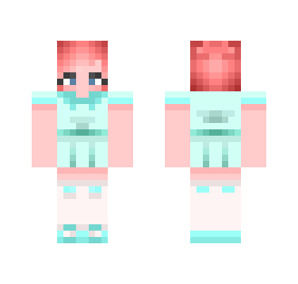 light blue dress - Female Minecraft Skins - image 2