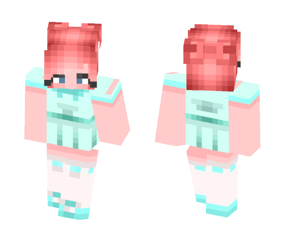 light blue dress - Female Minecraft Skins - image 1