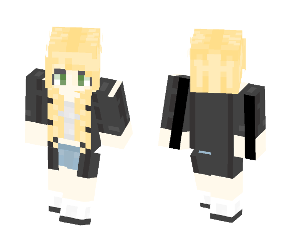 ∞Black Cardigan∞ - Female Minecraft Skins - image 1
