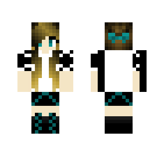 Hairbun Girl - Color Haired Girls Minecraft Skins - image 2