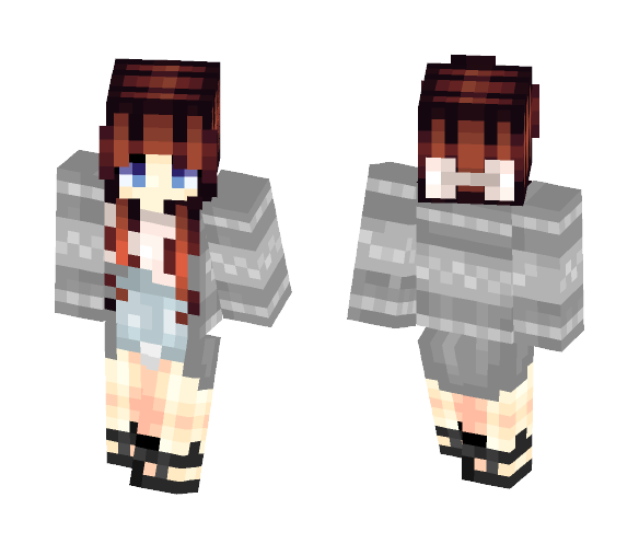 Colorless pastel Girl - Girl Minecraft Skins - image 1