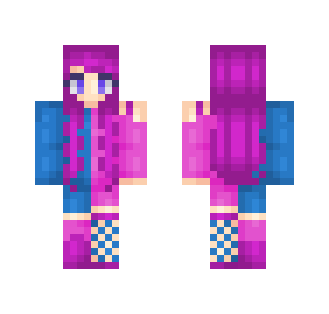 Purple Blue Pink - Female Minecraft Skins - image 2