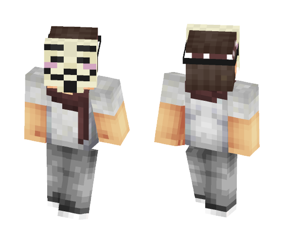 Cool anonymous man - Male Minecraft Skins - image 1