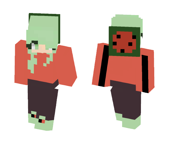 WaterMelon Girl - Girl Minecraft Skins - image 1