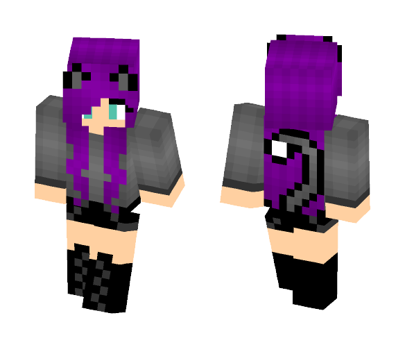 Shady Night - Drawing In Desc - Female Minecraft Skins - image 1