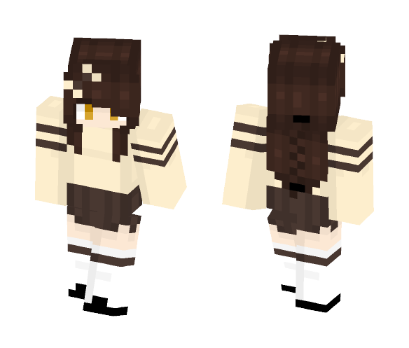 Brown hair again - Female Minecraft Skins - image 1