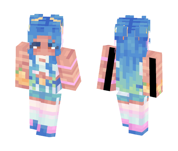 Pastel Rainbows - Female Minecraft Skins - image 1