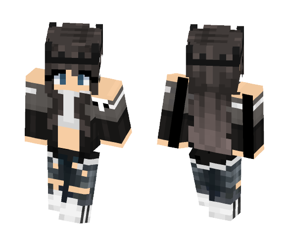 Black~Crown (girl version) - Female Minecraft Skins - image 1