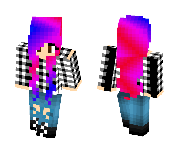 Ombre Girl - Girl Minecraft Skins - image 1