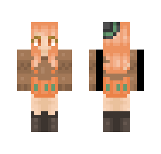 Pumpkin Gal - Female Minecraft Skins - image 2