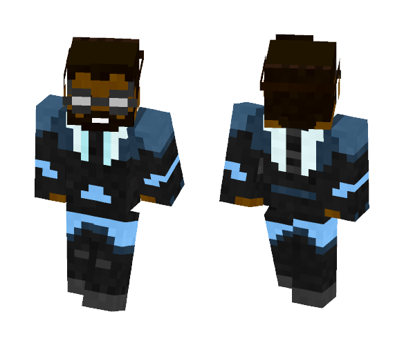 Black lightning | cw - Male Minecraft Skins - image 1