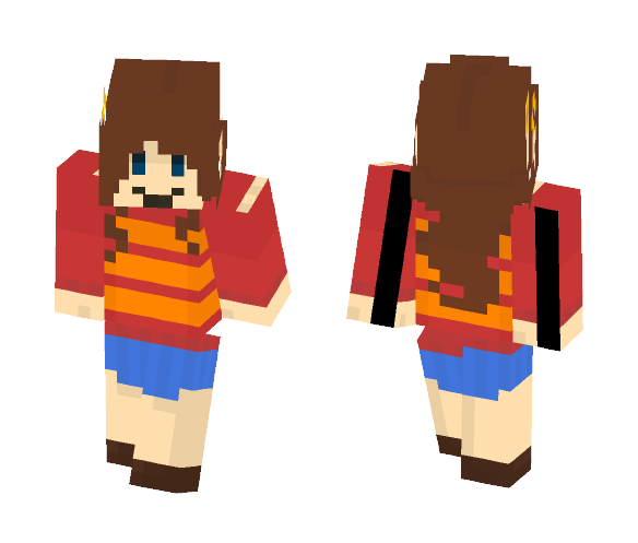 Old Undertale OC : Lulu - Female Minecraft Skins - image 1