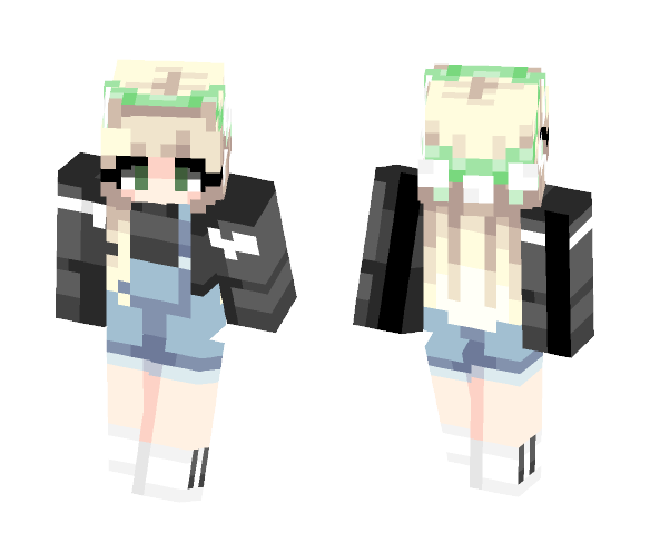 overalls // requested by keeywi - Female Minecraft Skins - image 1