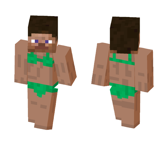Green Bikini Steve - Interchangeable Minecraft Skins - image 1