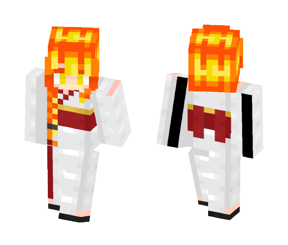 Atashino Ataru ~Fire Deity~ - Female Minecraft Skins - image 1