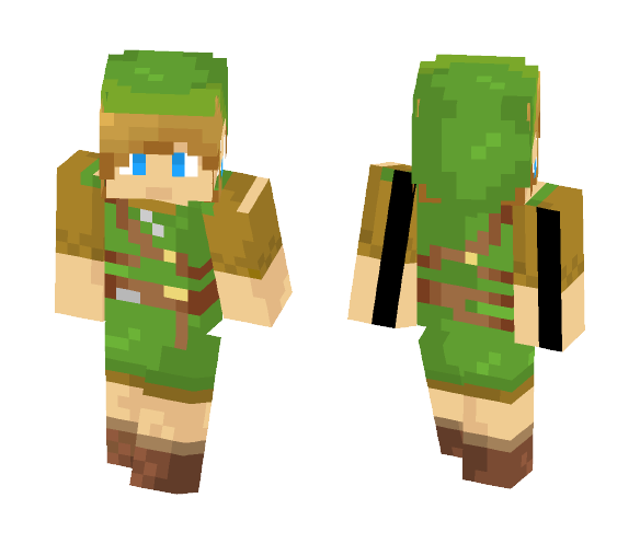 botw link green tunic - Male Minecraft Skins - image 1