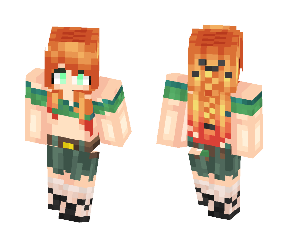 Swim ready, little redhead. - Female Minecraft Skins - image 1