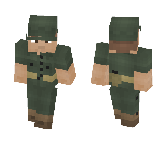 US Army Soldier, 1944, summer. - Male Minecraft Skins - image 1