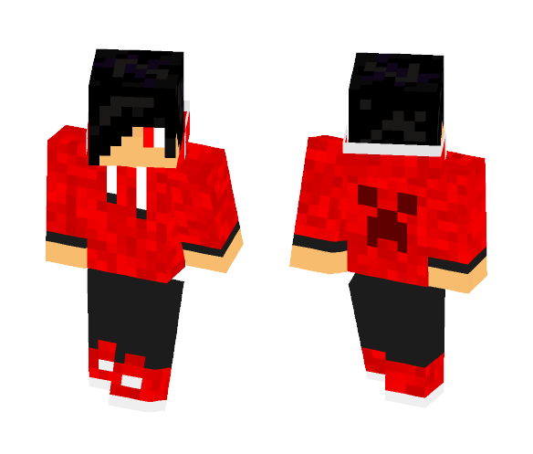 Red Camo Sweatshirt - Male Minecraft Skins - image 1