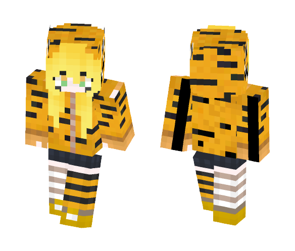 Tiger Matryoshka Girl - Girl Minecraft Skins - image 1