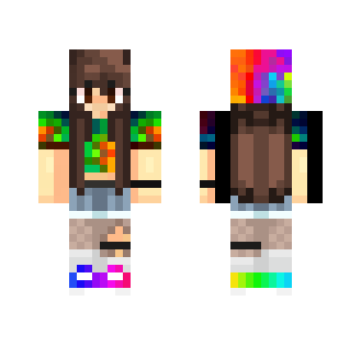 Rainbow Girl - Girl Minecraft Skins - image 2