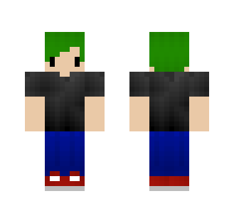 Green haired teen - Male Minecraft Skins - image 2