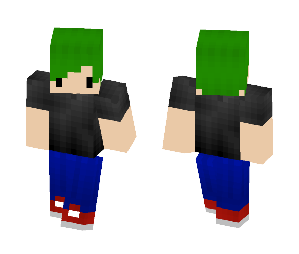 Green haired teen - Male Minecraft Skins - image 1