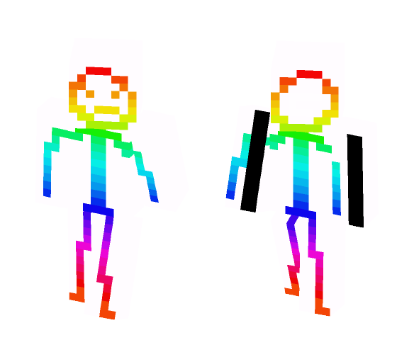 Rainbow Stick Man - Interchangeable Minecraft Skins - image 1