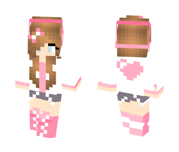 Cute Pink Gamer - Female Minecraft Skins - image 1