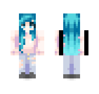 - Pastel Sea - - Female Minecraft Skins - image 2