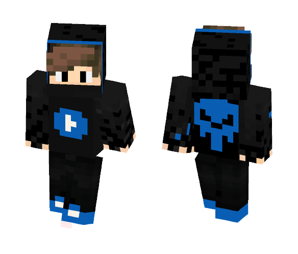 Cool Blue Youtuber - Male Minecraft Skins - image 1