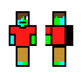 Green&Blue Guy - Male Minecraft Skins - image 2