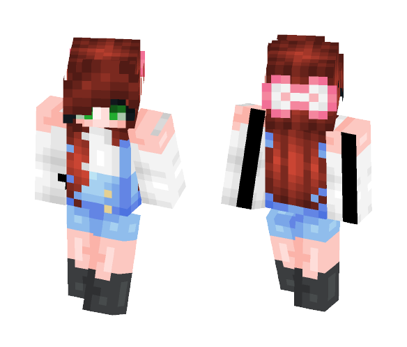 Pixel || Why not overalls? - Female Minecraft Skins - image 1