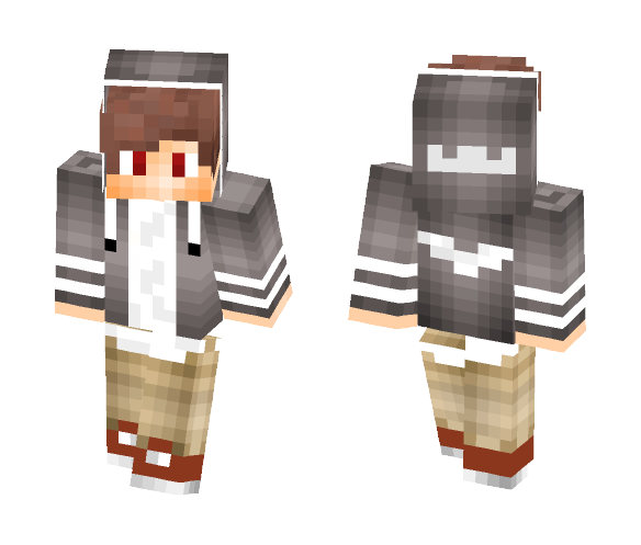 PvP Grey Boy - Boy Minecraft Skins - image 1