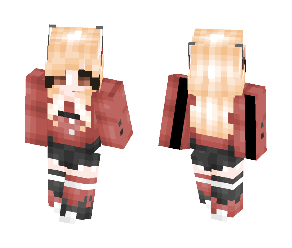 Pixel || Red Cherry - Female Minecraft Skins - image 1