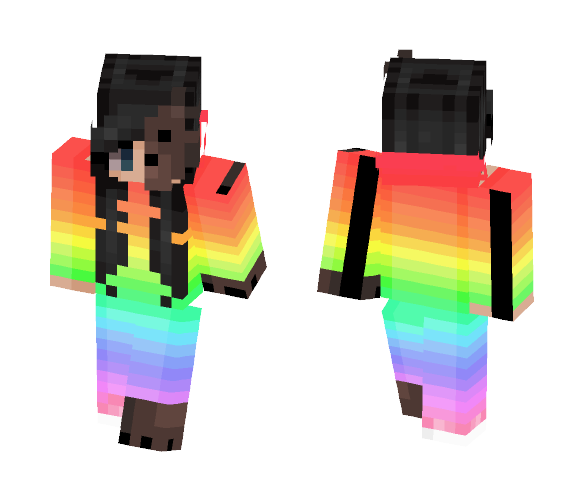 Rainbow bear ❤ - Female Minecraft Skins - image 1