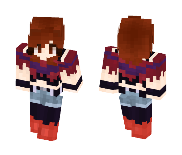 EchoTale Frisk - Female Minecraft Skins - image 1