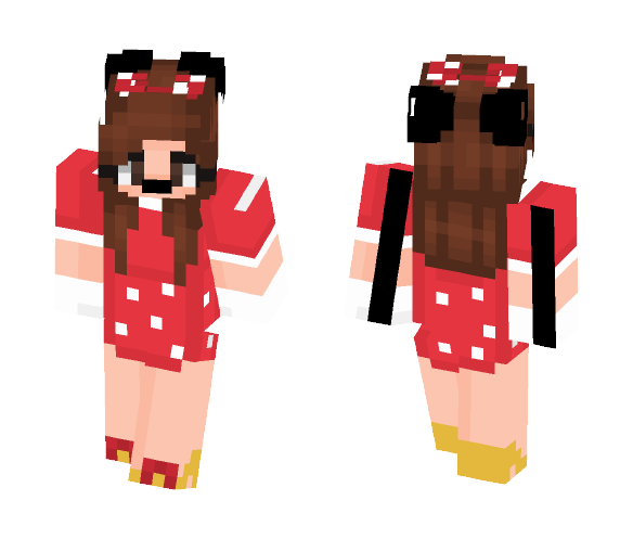 Minnie Mouse Costume - Female Minecraft Skins - image 1