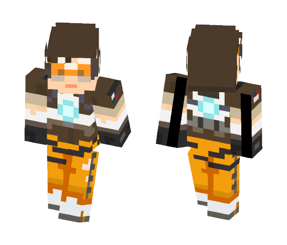 Tracer - Overwatch - Female Minecraft Skins - image 1