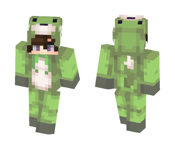 Green Costume //fox - Male Minecraft Skins - image 1