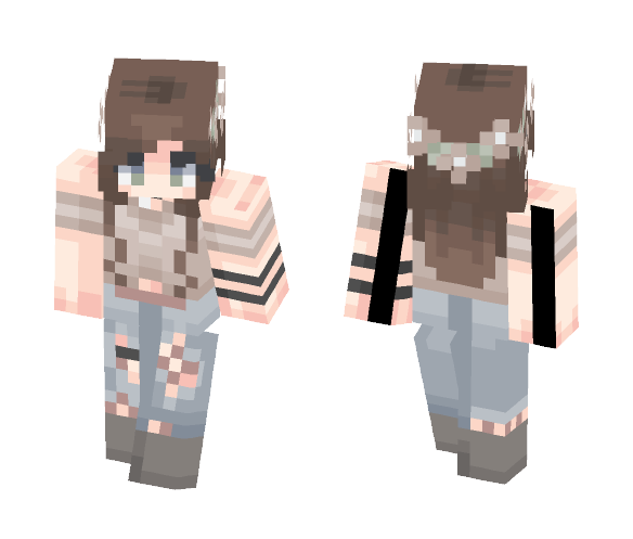 [ ･ﾟ♡ ] : BEIGE. - Female Minecraft Skins - image 1