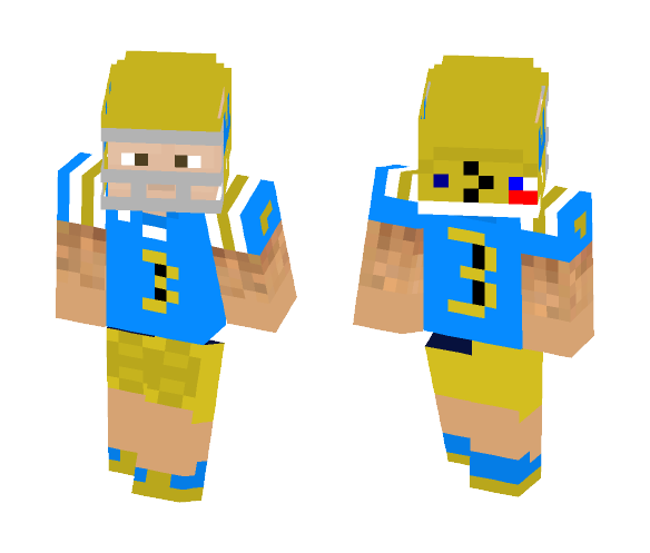 UCLA Home Uniform - Male Minecraft Skins - image 1