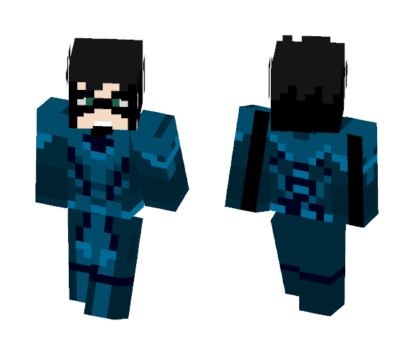 Nightwing-custom - Male Minecraft Skins - image 1