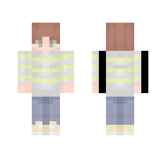 Neon Yellow Stripes - Male Minecraft Skins - image 2