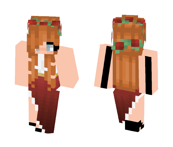 Ellie - Apple Red Dress 3.0 - Female Minecraft Skins - image 1